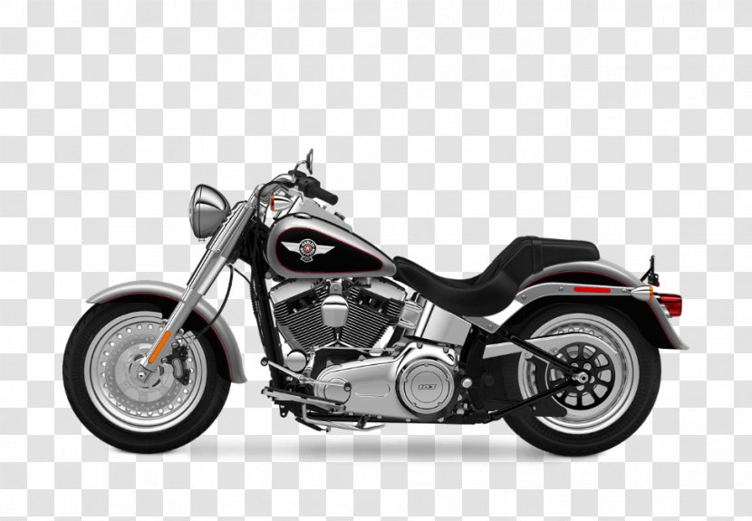 Harley-Davidson FLSTF Fat Boy Softail Motorcycle VRSC - Chopper - Bullet Holes Transparent PNG