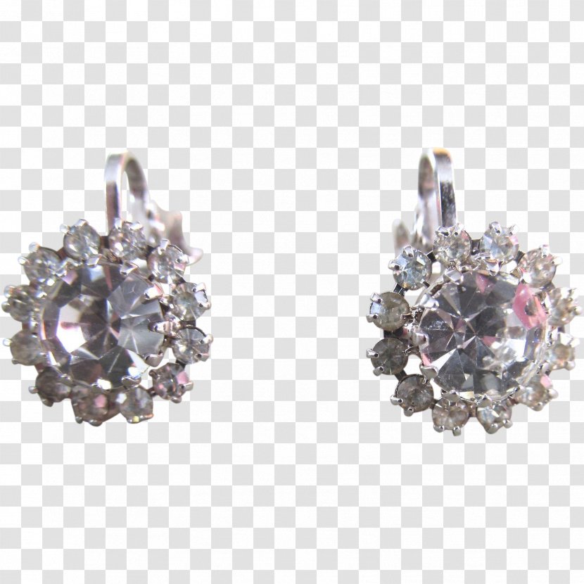 Earring Body Jewellery Amethyst Imitation Gemstones & Rhinestones - Jewelry Transparent PNG