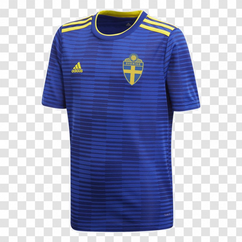 2018 World Cup T-shirt Sweden National Football Team Nightshirt - Jersey Transparent PNG