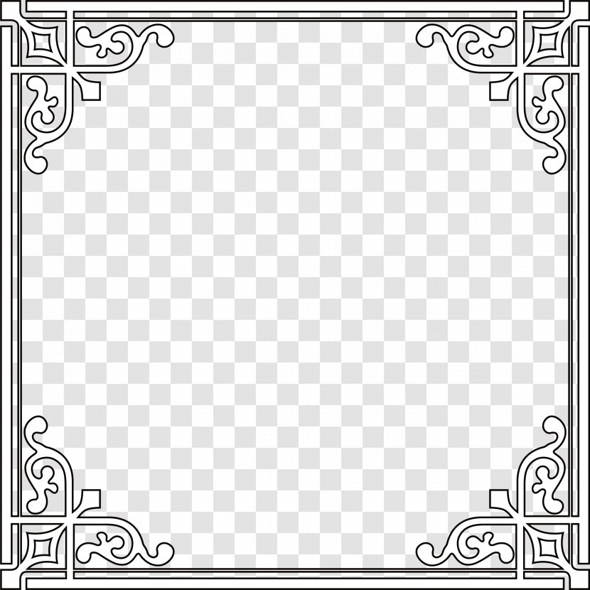 Metal Black And White Computer File - Monochrome Photography - European Frame Transparent PNG