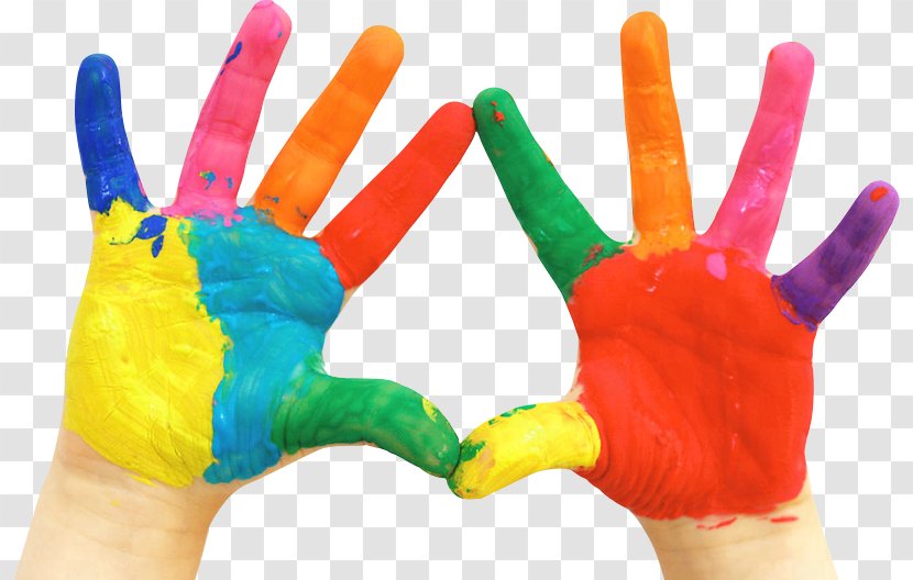 Painting Fingerpaint Child Hand - Finger - Paint Transparent PNG