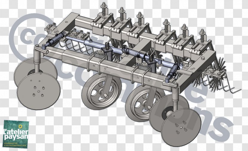 Agriculture Travail Du Sol Soil Tractor Binage - Viticulture Transparent PNG