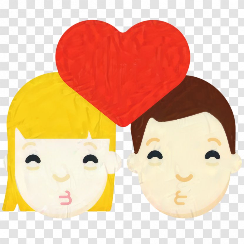 Love Heart Emoji - Lips - Child Nose Transparent PNG