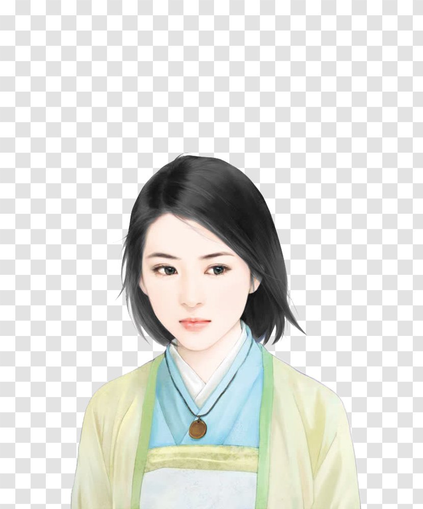 Woman Hyundai Motor Company Illustration - Heart - Modern With Short Hair Transparent PNG