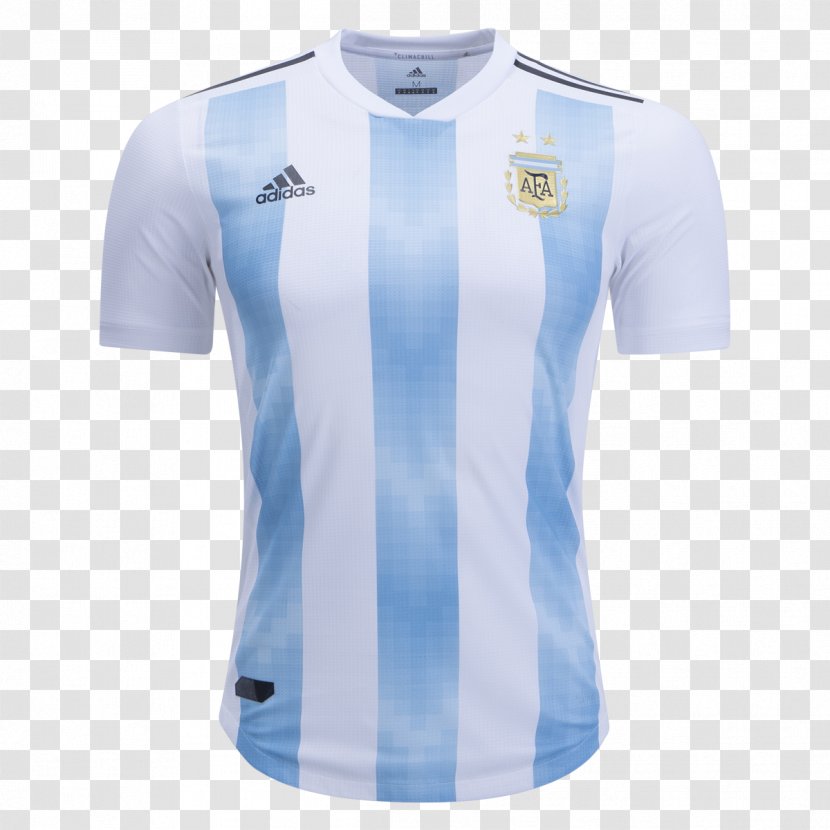 2018 World Cup Argentina National Football Team Copa América Jersey Shirt - Rugby Transparent PNG