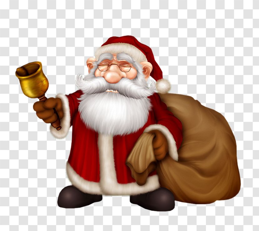 Santa Claus Christmas Tree New Year Eve - Figurine Transparent PNG