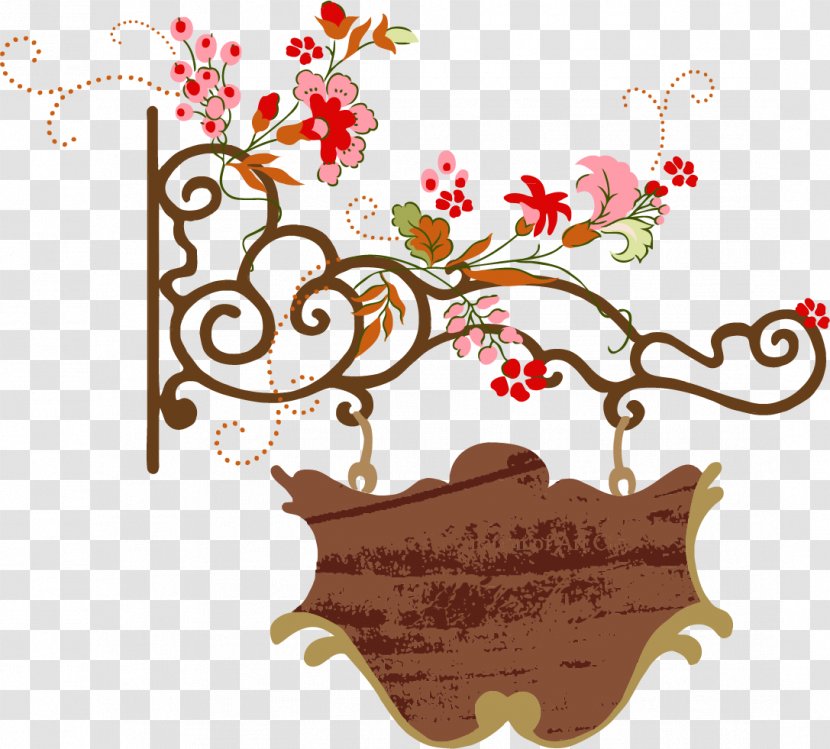 Euclidean Vector Family Guest House Old Street - Flower - Continental Iron Logo Transparent PNG