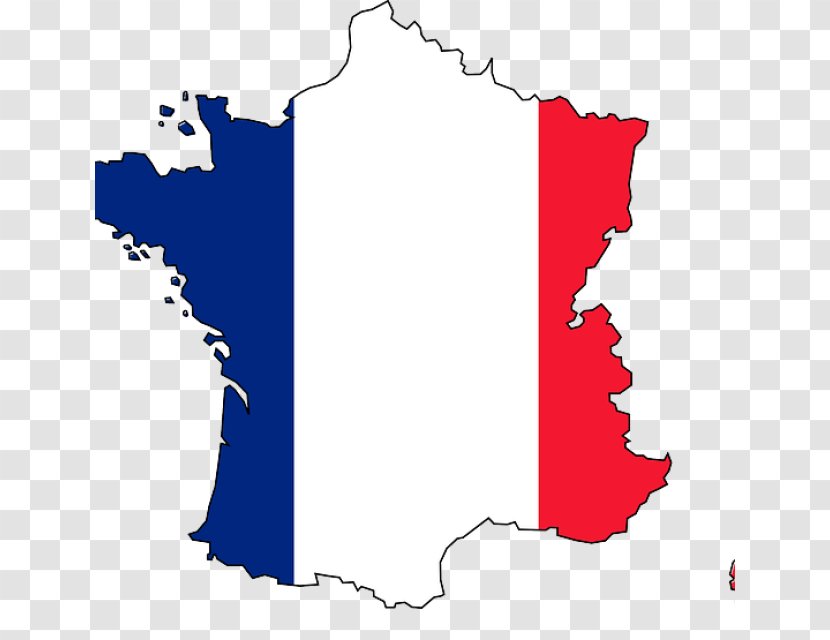 Flag Of France Map Clip Art - Royaltyfree - Destination Transparent PNG