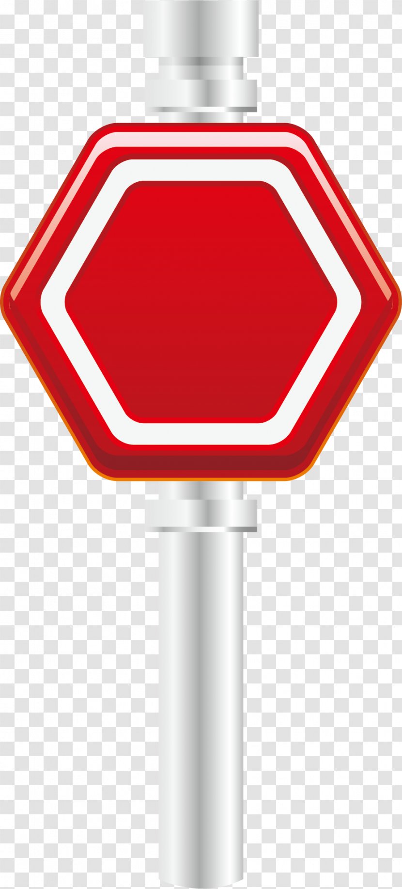 Light Traffic Sign Illustration - Red Position Flag Element Transparent PNG