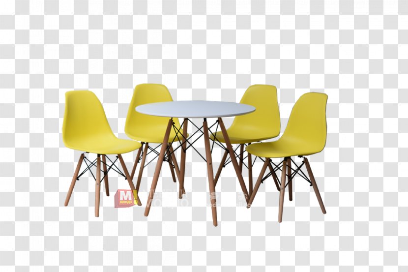 Chair Table Yellow Furniture Plastic Transparent PNG