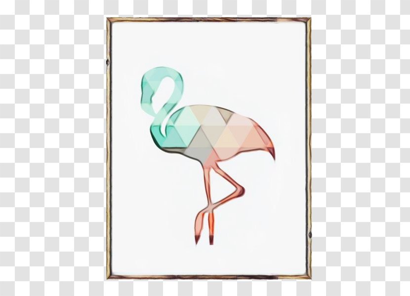 Flamingo Watercolor - Beak - Stork Water Bird Transparent PNG