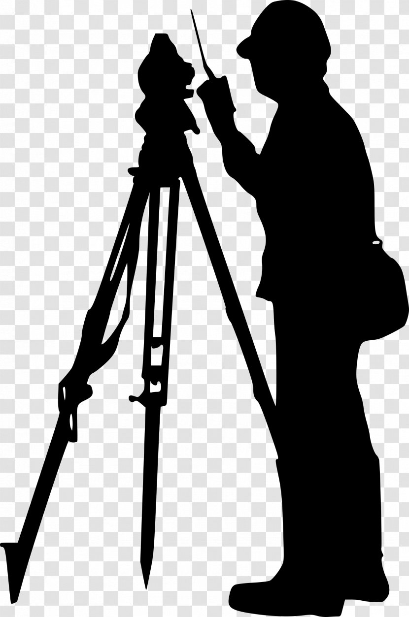 Silhouette - Topography - Videographer Optical Instrument Transparent PNG