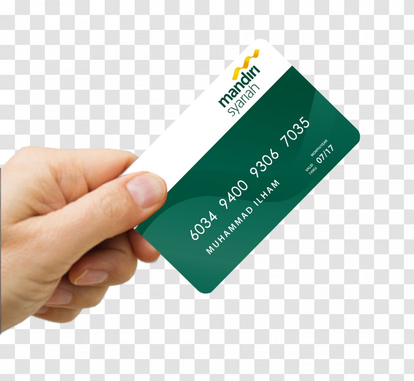 Payment Card Bank Mandiri Credit - Handheld Transparent PNG