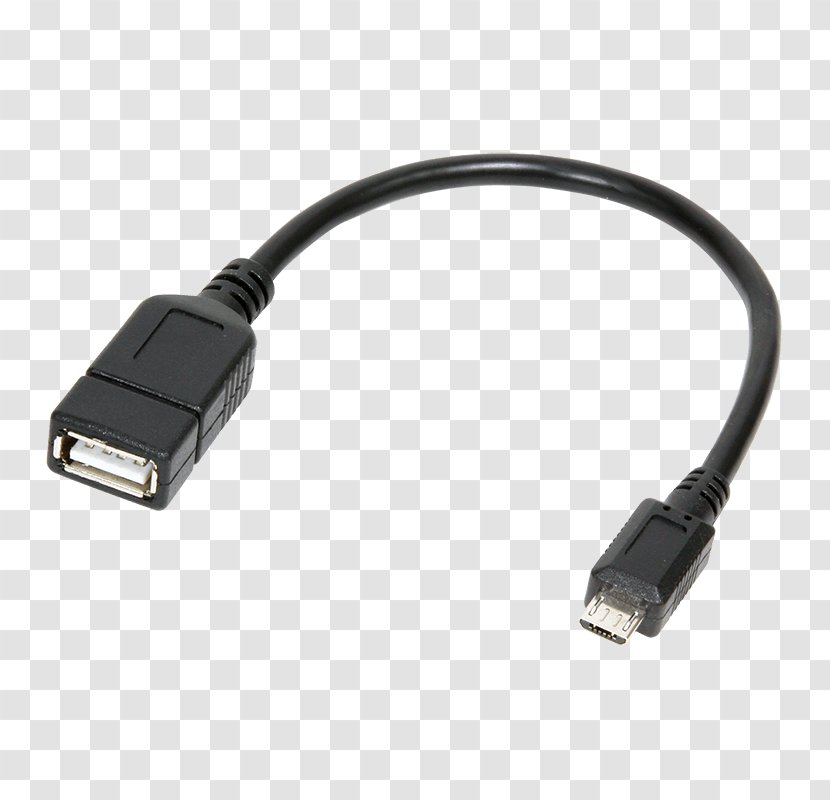 USB On-The-Go Micro-USB Electrical Cable Adapter - Mobile Highdefinition Link - Usb Transparent PNG
