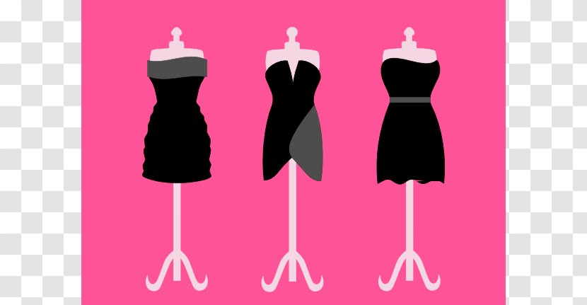 Little Black Dress Clothing Gown Clip Art - Mannequin - Celebrity Cliparts Transparent PNG
