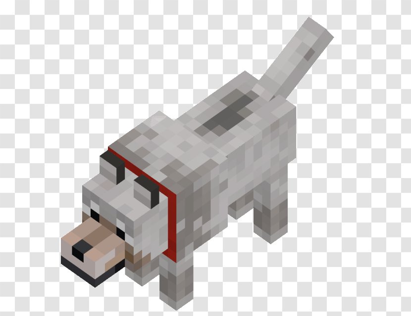 Minecraft Gray Wolf Cat Tame Animal Mob - Mojang - Dog Transparent PNG