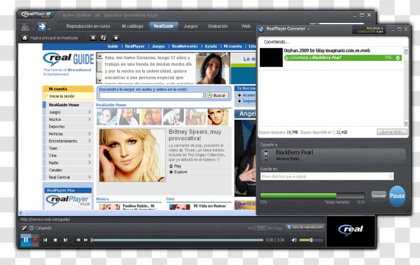 Computer Program RealPlayer Media Player Software Download - Realplayer Transparent PNG