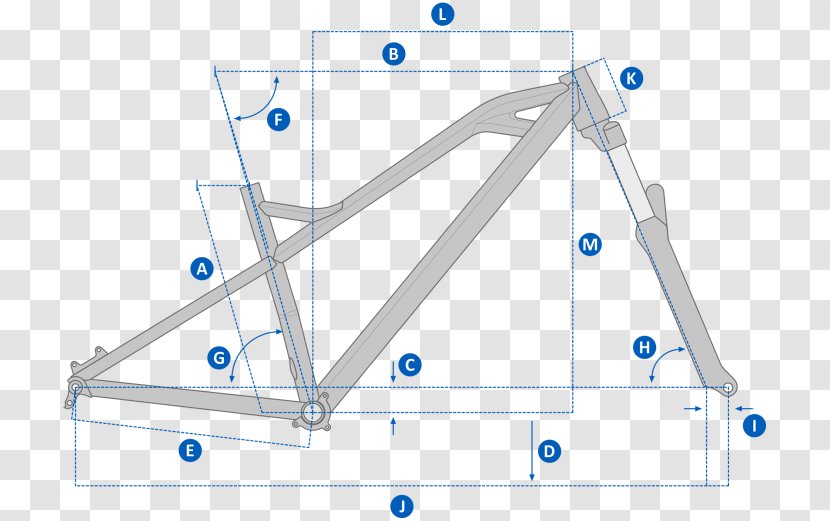 27.5 Mountain Bike Bicycle Cycling Geometry - Frames Transparent PNG