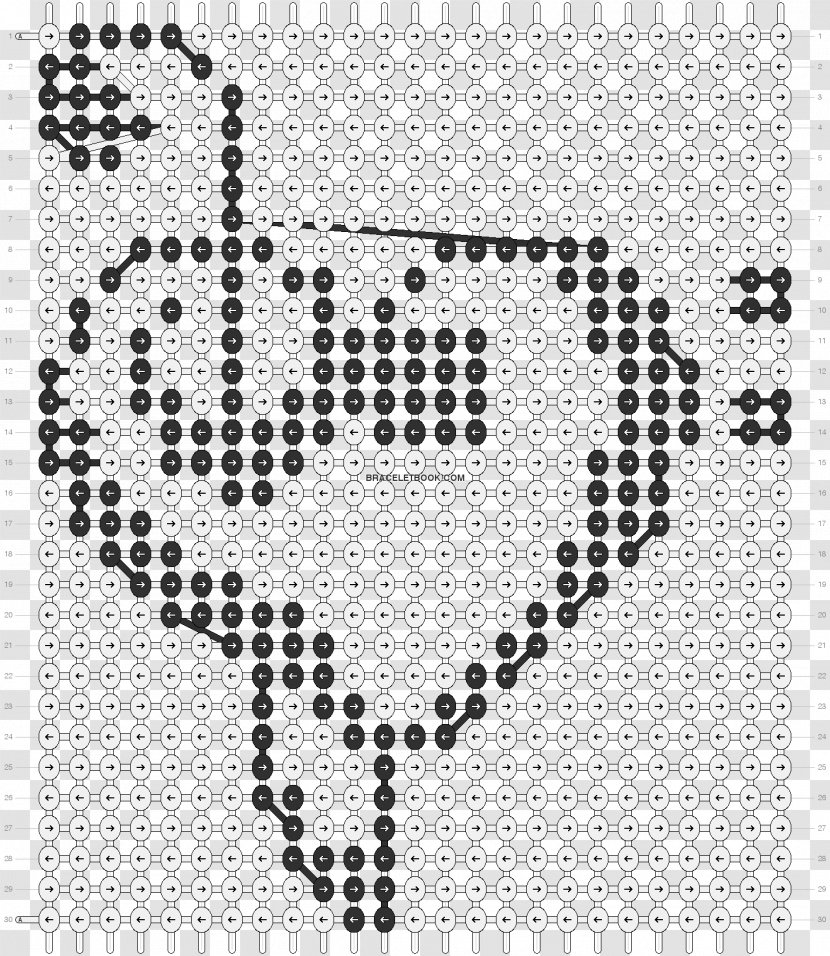 Cross-stitch Pattern Needlework Visual Arts - Friendship Bracelets Transparent PNG