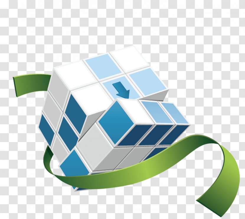 Rubiks Cube Icon - Brand - Creative 3D Figure Transparent PNG