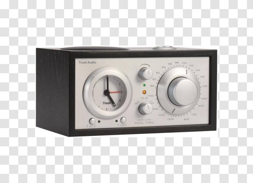 Tivoli Audio - Helder - Model Three BT Alarm Clock Radio, Black / Silver ClockradioRadio Transparent PNG