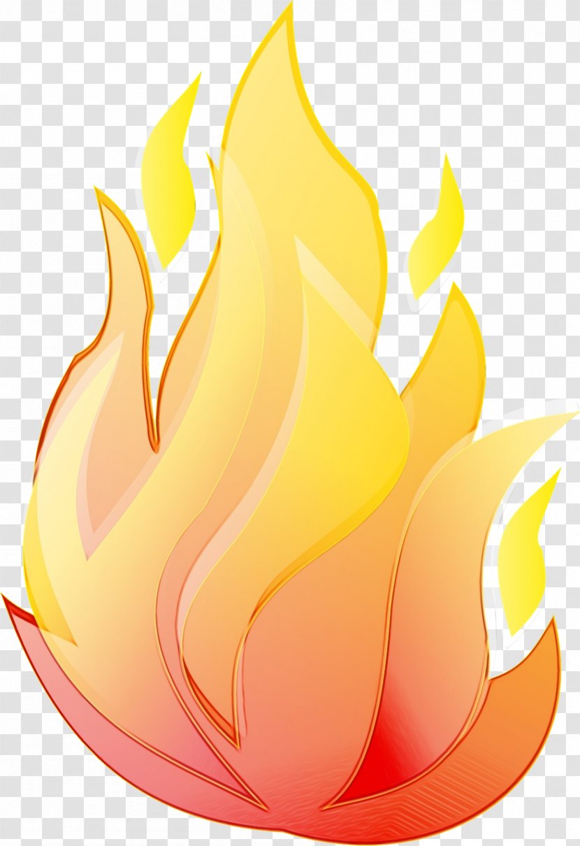 Yellow Flame Clip Art Fire Plant Transparent PNG