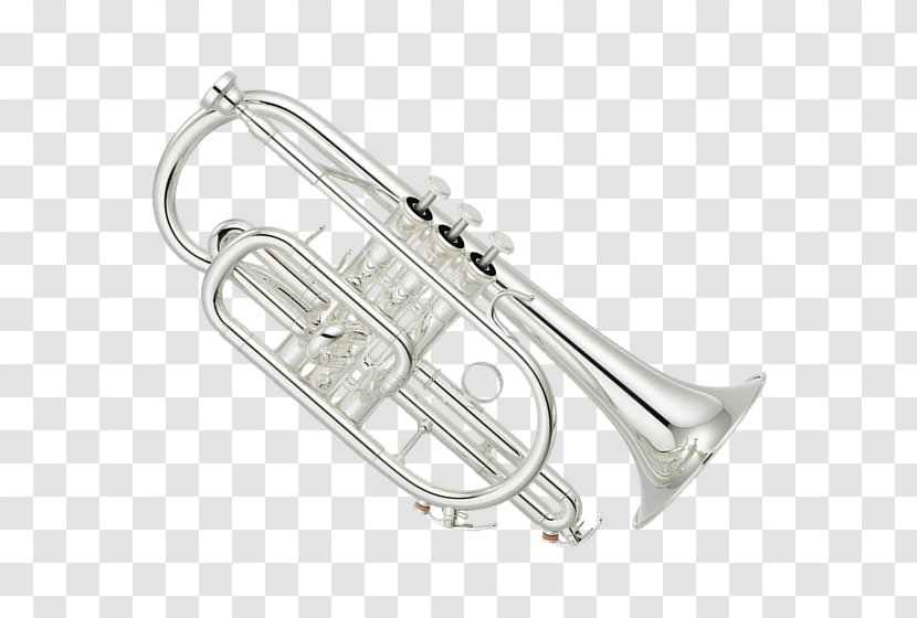Cornet Wind Instrument Trumpet Saxophone Euphonium - Musical - Brass Instruments Transparent PNG