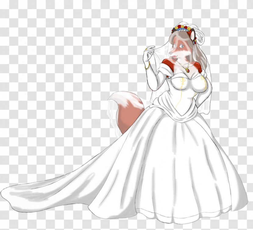 Wedding Brautschleier Bride Dress - Cartoon - Veil Herb Transparent PNG