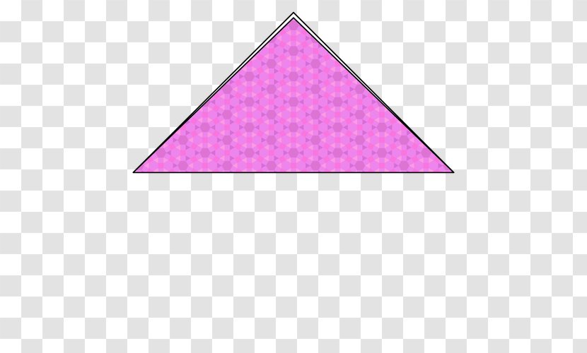 Paper Origami Flower Triangle Pattern - Magenta Transparent PNG