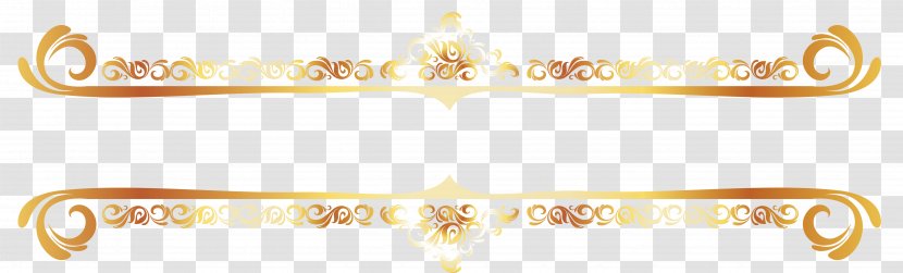 Brand Yellow Pattern - Product Design - Continental Gold Line Border Vector Transparent PNG