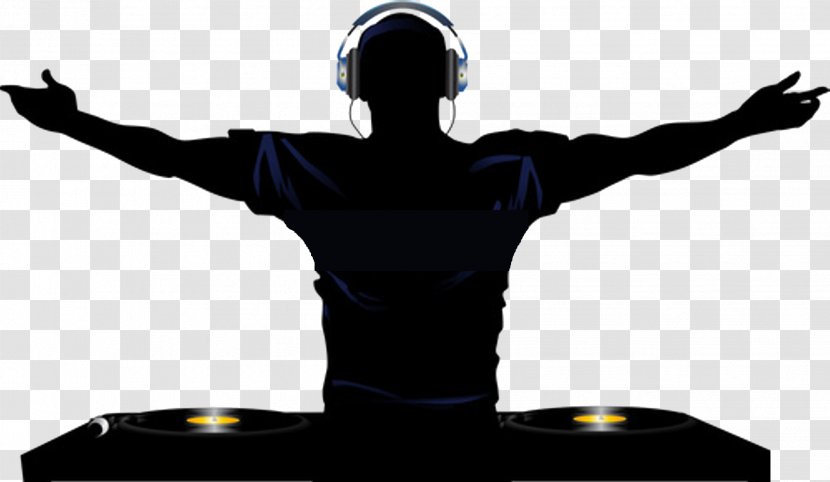 Disc Jockey DJ Mixer Phonograph Record Royalty-free - Silhouette - Dj Transparent PNG