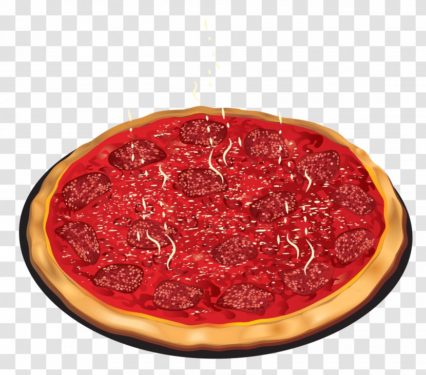 Pizza Salami Italian Cuisine Ham - Tomato - Cliparts Transparent PNG