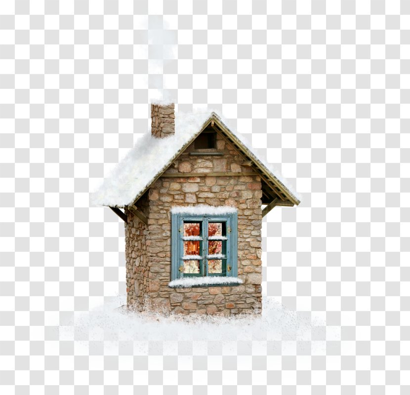 Clip Art - Home - Winter House Transparent PNG