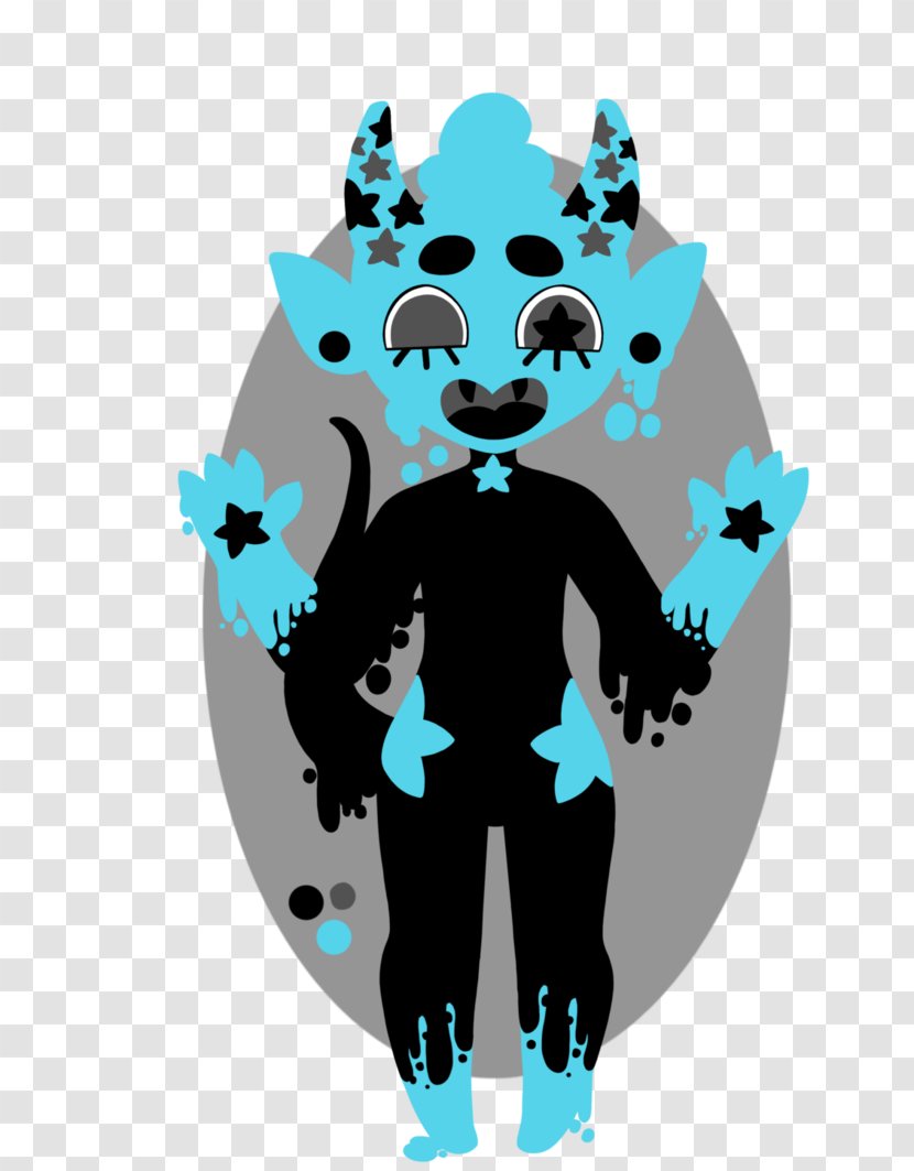 Clip Art Illustration Turquoise Animal Character - Inky Transparent PNG