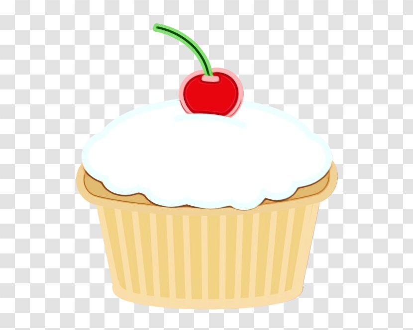 Food Cherry Dessert Fruit Plant - Vanilla Baking Cup Transparent PNG