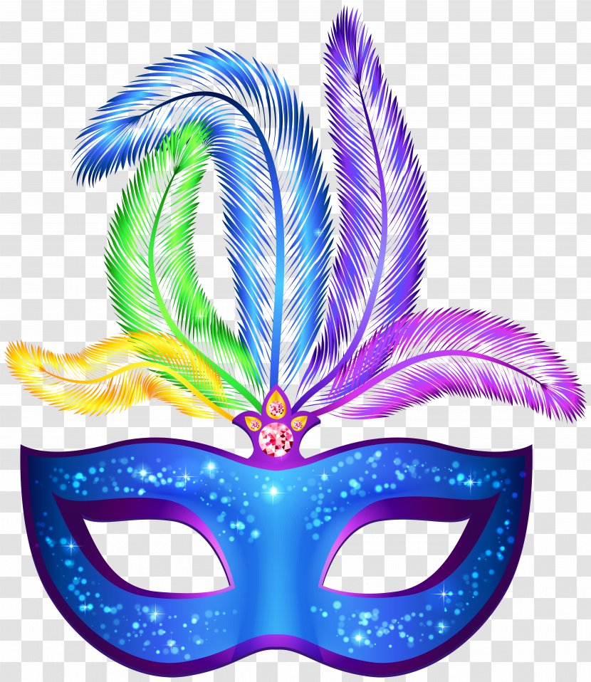 Carnival Of Venice MassKara Festival Mask Clip Art - Purple - Blue Image Transparent PNG