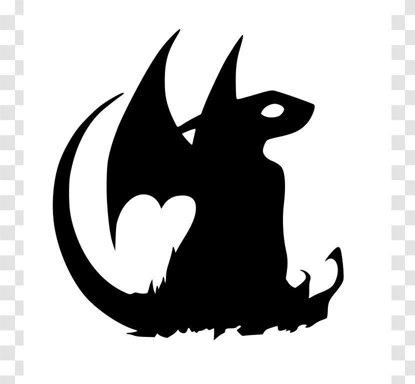 Hiccup Horrendous Haddock III Toothless How To Train Your Dragon Silhouette - Bat - Cliparts Transparent PNG