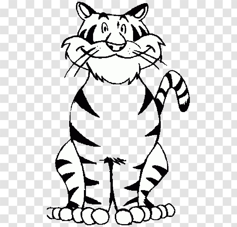 Colouring Pages Coloring Book Drawing Tiger Shark Cat - Color Transparent PNG