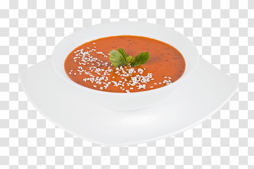 Tomato Soup Gazpacho Bisque Plate Garnish - Soups Transparent PNG