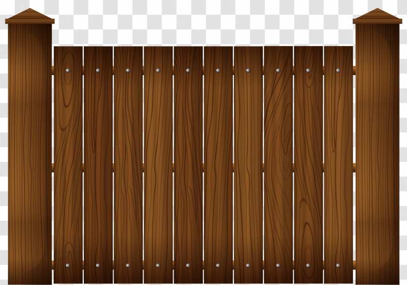 Picket Fence Wood Stain Clip Art - Wooden Cliparts Transparent PNG