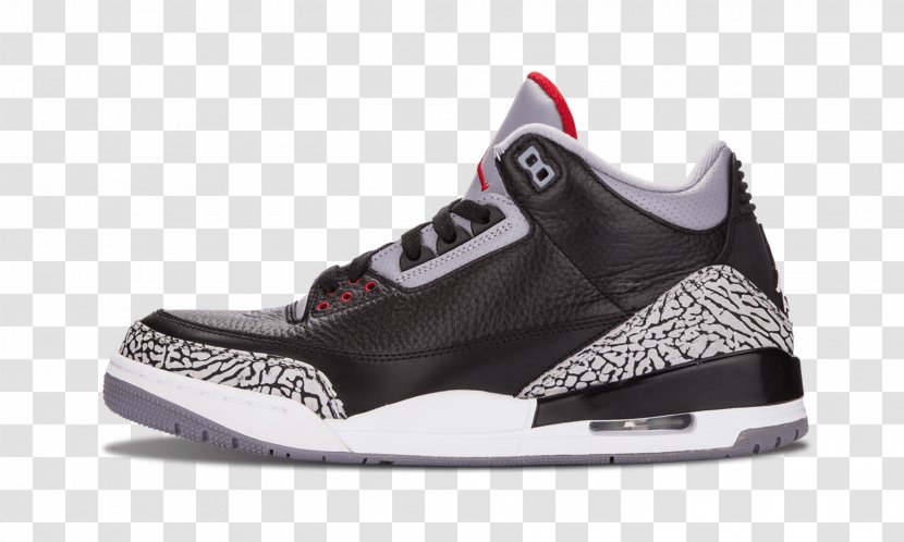 Air Jordan Retro 3 Boys Nike Sneakers Shoe - Cement Transparent PNG