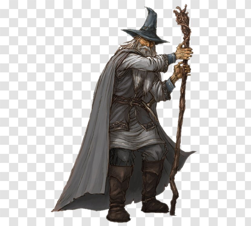 Gandalf Magician Image The Lord Of Rings Art - Wizard Hat Robe Transparent PNG