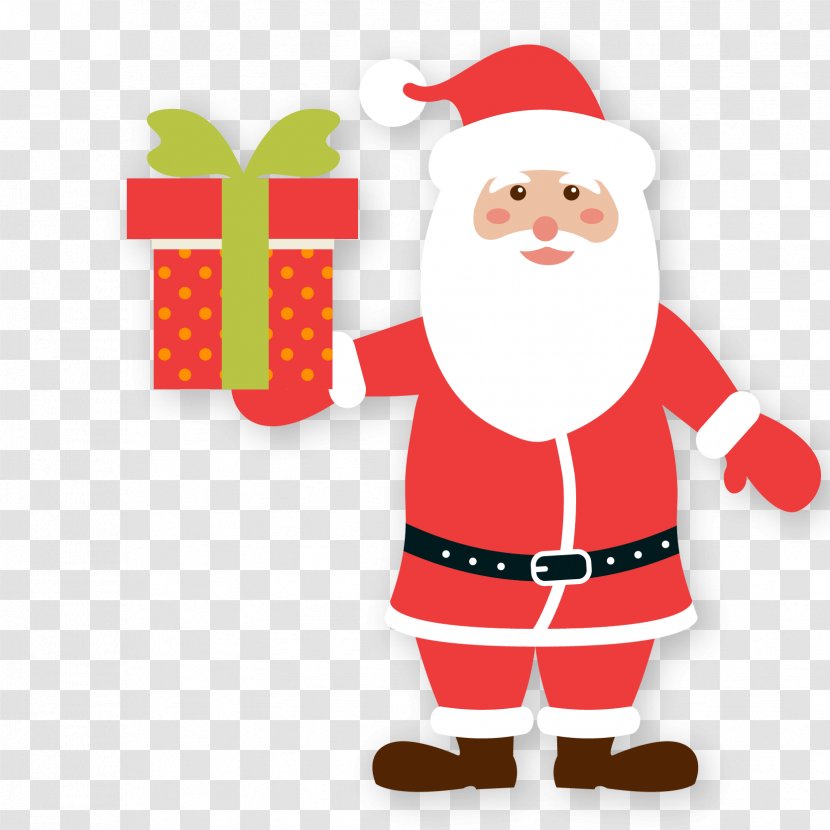 Santa Claus Gift New Year - 2016 - Bonne Annxe9e Christmas OrnamentSanta Transparent PNG