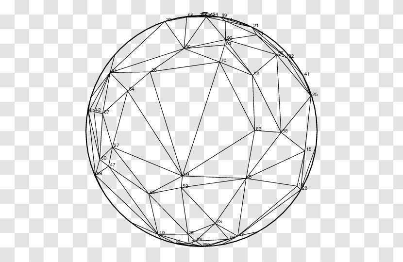 Delaunay Triangulation Circle Point Sphere - Ball Transparent PNG