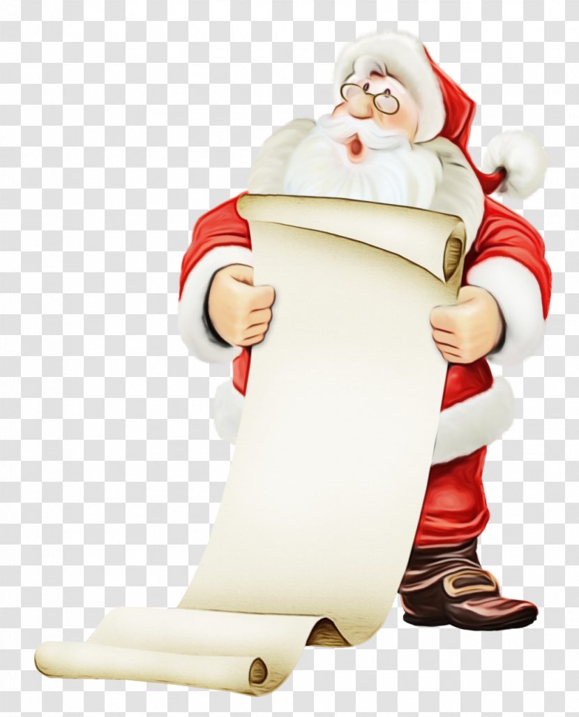 Santa Claus - Wet Ink - Fictional Character Christmas Transparent PNG