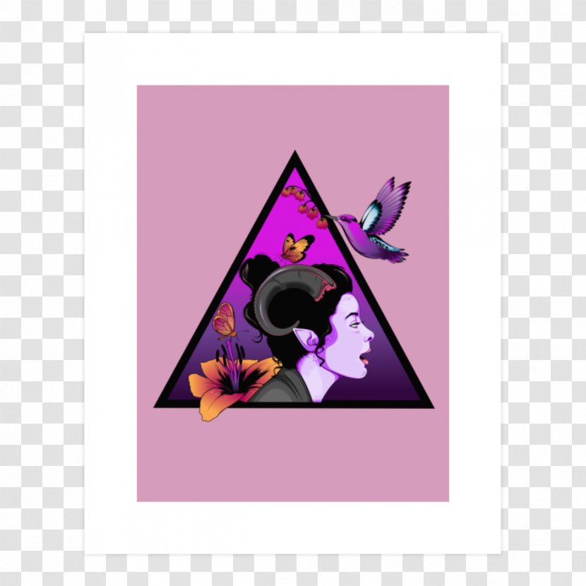 Triangle - Pink - Purple Transparent PNG