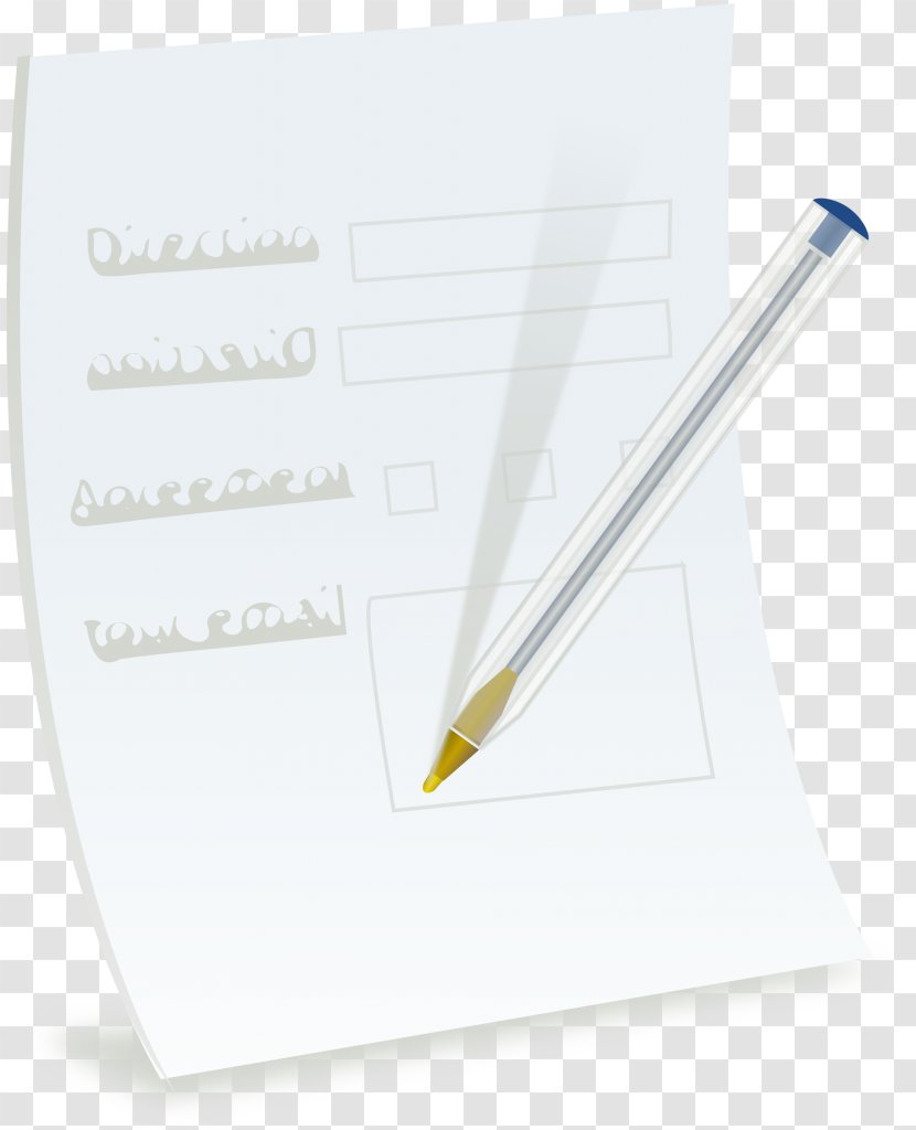 Paper Ballpoint Pen Fountain Information - Sheet Transparent PNG