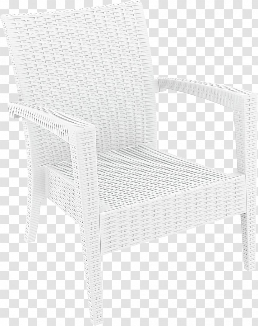 Wing Chair Plastic Armrest Couch - Furniture - Colored Rattan Transparent PNG