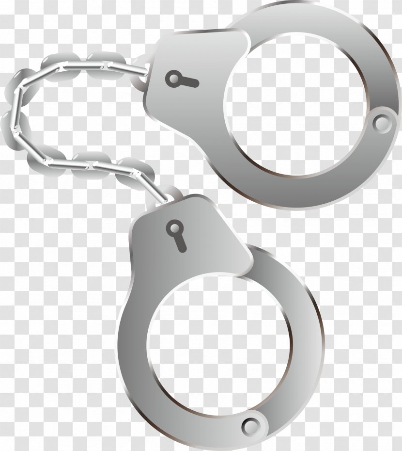 Handcuffs Euclidean Vector Computer File - Keychain - Elements Transparent PNG