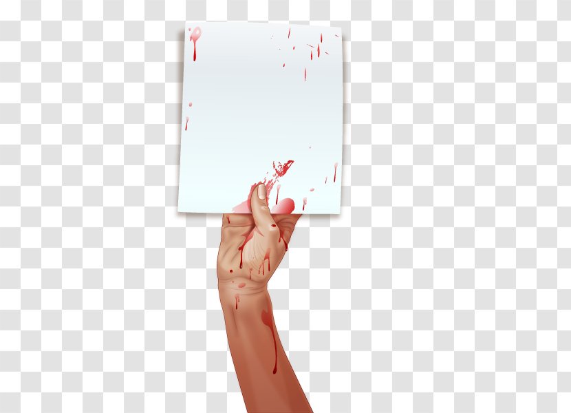 Vector Bloody Hand - Festival - Floor Transparent PNG